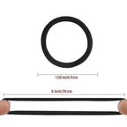 100PCS No Damage Hair Ties For Women Girls Men Kids Toddler - Soft Seamless Hair Ties For Thin & Fine Curly Hair - Black Rubber Bands For Hair No Pull Ponytail Holder