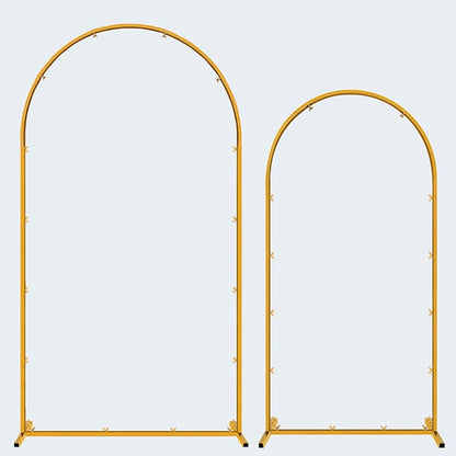 Hemmotop Metal Arch Backdrop Stand Set of 2, 7.2ft and 6ft | Pieces are Labeled - Image 9