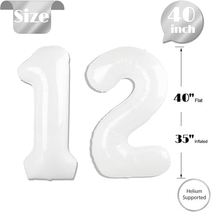 White 12 Balloon - Image 5