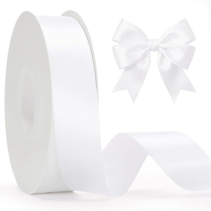 KINGLAKE White Satin Ribbon by KINGLAKE