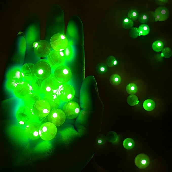 100pcs LED Green Balloon Lights, Round LED Mini Lights - Image 4