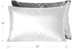 Mulberry Silk Pillowcase for Hair and Skin, Luxury Double Sided Pure Silk Pillowcase, 29x19 Inches, 1Pc (White)
