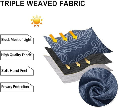 DWCN Extra Wide Ombre Blackout Curtains - Image 6