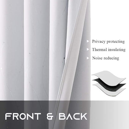 NICETOWN Room Darkening Curtains, 2 Panels, W52 x L84 Inch - Image 6