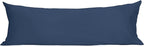 Sunflower Body Pillowcase 100% Cotton Long Pillow Cover/Case Envelope Closure 1 Pack, 21×54 inches Crown Blue, Soft and Breathable