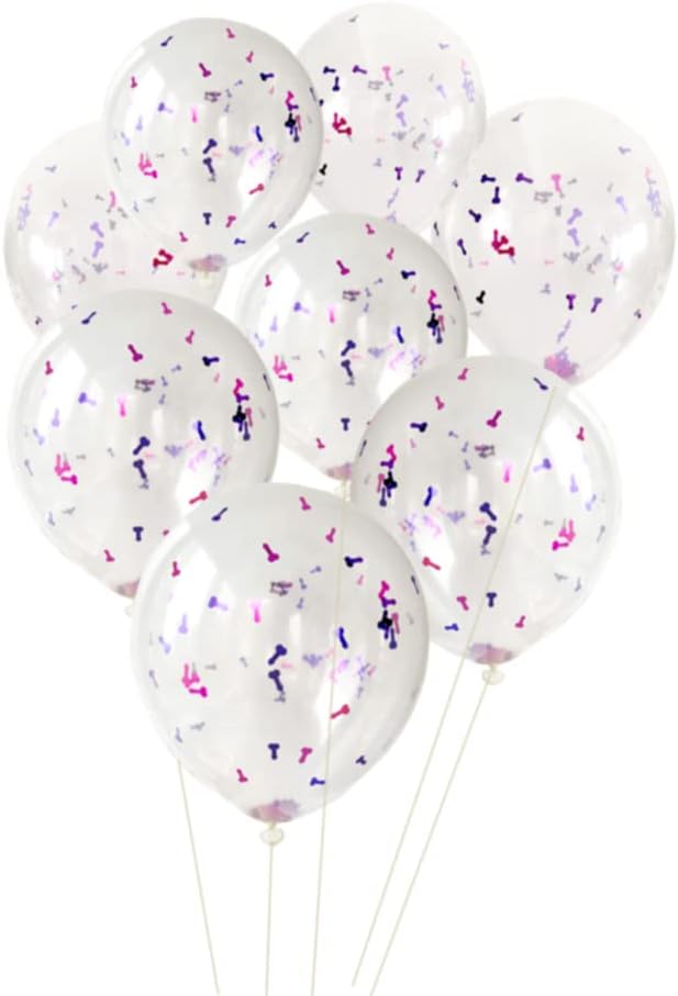 12 Pack Confetti Balloons bachelorette party Bridal Shower Decorations by JEWSUN