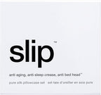 slip The Original King Silk Pillow Case Duo - 100% Pure 22 Momme Mulberry Silk - King Standard Size - Anti-BedHead, Anti-Sleep Crease, White (20" x 36")