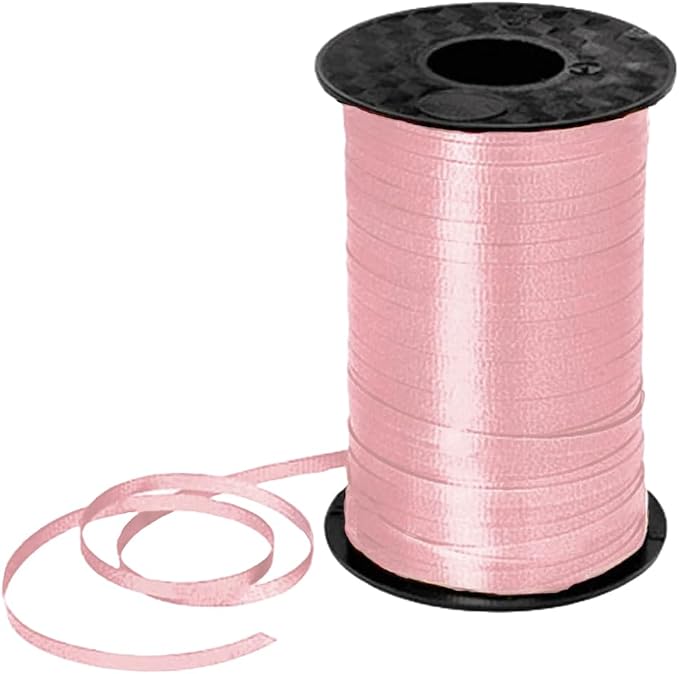 PMU 500 Yards x 3/16in Light Pink Crimped Curling Ribbon String by PMU