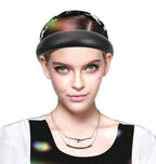 Black Wide Headband for Women Soft Leather Padded Headband Fashion Dressy Head Band High Elastic Comfortable Hairband Hair Accessories for Womens Hair