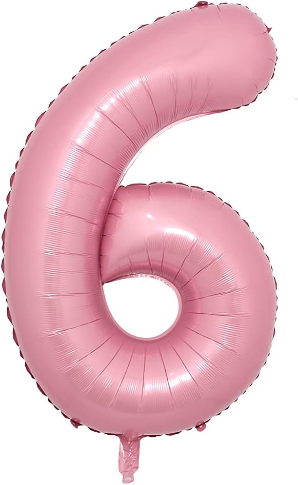 16 Inch Pink Foil Number Balloons Digital Globos Birthday Wedding Party by RUIANSI