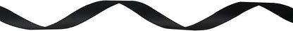 Ribbli Double Faced Black Satin Ribbon, 1/4” x Continuous 25 Yards, Use - Image 2