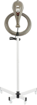 Professional Stand Hair Dryer 950W, Infrared 360° Rotating Hair Color Processor with Adjustable Height & Timer, for Perm Styling Dyeing Oil Treatment, Salon Home Use, Grey (Grey)