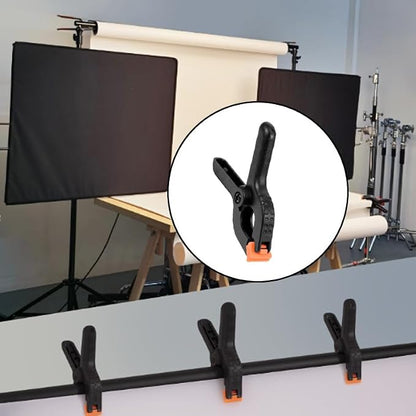 24-Pack Black Plastic Spring Clamps – Anti-Slip Balloon Arch & Backdrop Clips - Image 4