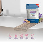 Deep Relaxation Bath Salt 128 Ounces Epsom Salt with Natural Lavender Essential Oil Plus Vitamin C in BPA Free Pouch