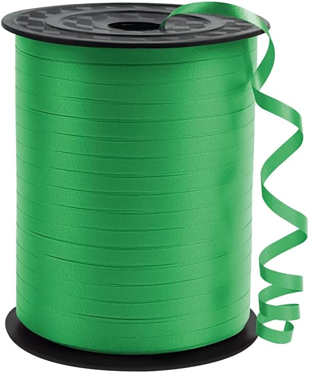 Premium Green Curling Ribbon, 1/5" Wide x 500 Yards Christmas Curling Ribbons by KMERLIFE