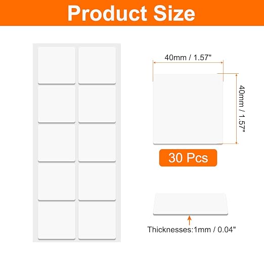 HARFINGTON 30pcs Double Sided Sticky Tape Dots, Adhesive Two Sided Nano Dots - Image 2