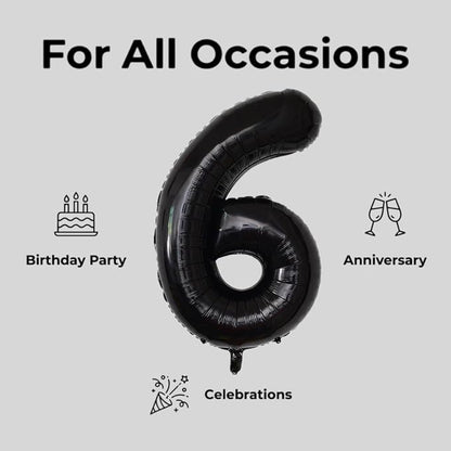 YPSelected 32 Inch Large Foil Helium Number Balloon Birthday Wedding Party 0-9 - Image 4