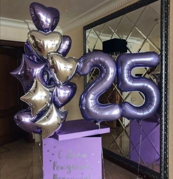 Purple Number 10 Balloon 40 Inch, 10th Birthday Decorations Men Women | Foil - Image 7