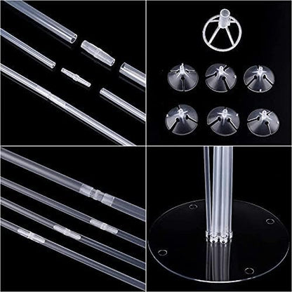 10 Sets Balloon Stand Kit, Reusable Clear Balloon Stands - Image 4