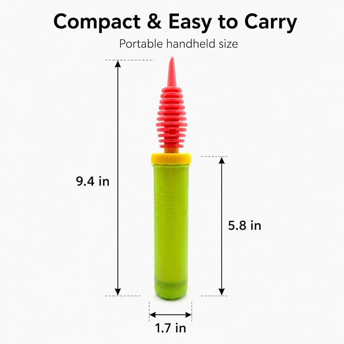 Balloon Pump Handheld Two-Way Dual Action, Air Pump Portable Manual Balloon - Image 2