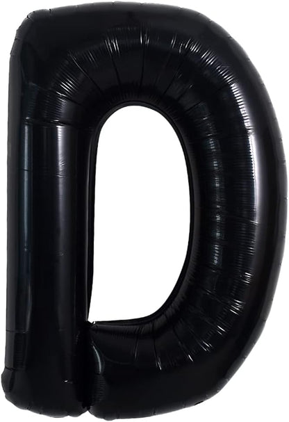 TONIFUL 40 Inch Large Black D Letter Balloon by TONIFUL