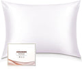 Adubor 100% Silk Pillowcase - Mulberry Silk Pillow Cases, 23 Momme 6A Grade Fibers, Silk Pillow Case for Hair and Skin Health, with Hidden Zipper (Queen 20''x30'', White, 1PC)