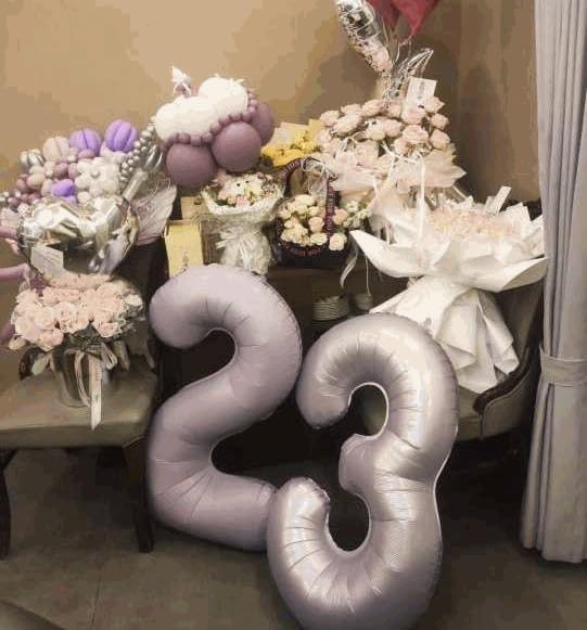0 Balloon - Lilac Birthday Number Balloons, 40 Inch Decorations Men Women | - Image 8