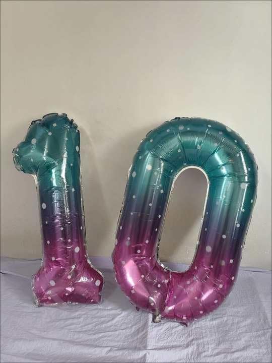 Starry Sky Number 5 Balloon 40 Inch, 5th Birthday Decorations Men Women | Foil - Image 2
