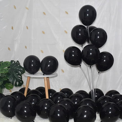 400 Pack Black Balloons, 5 Inch Black Latex Balloons Helium Balloons Party by BAOKUANHU