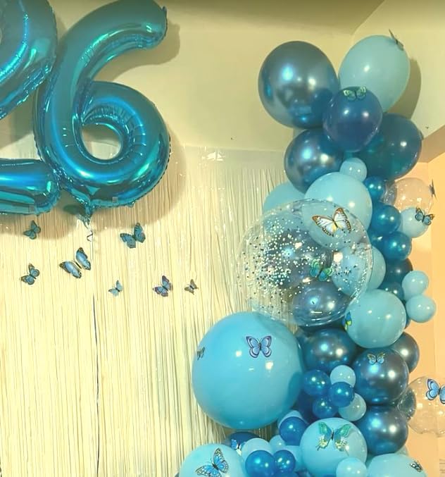 Blue Number 6 Balloon 40 inch, Balloon numbers party supplies, deco photo shoot - Image 6