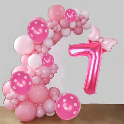 40 inch Pink Number 7 Balloon - Image 3