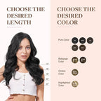 GOO GOO Clip in Hair Extensions Real Human Hair, Remy Human Hair Extensions Clip ins for Women, Natural Human Hair, 20inch 110g 7Pcs, 1 Jet black