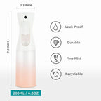 Spray Bottle for Hair (6.8OZ /200ML) Continuous Ultra Fine Mist Sprayer for Hair, Salons, Barber, Plants, Skin Care, Cleaning 1 Pack MATTE PINK