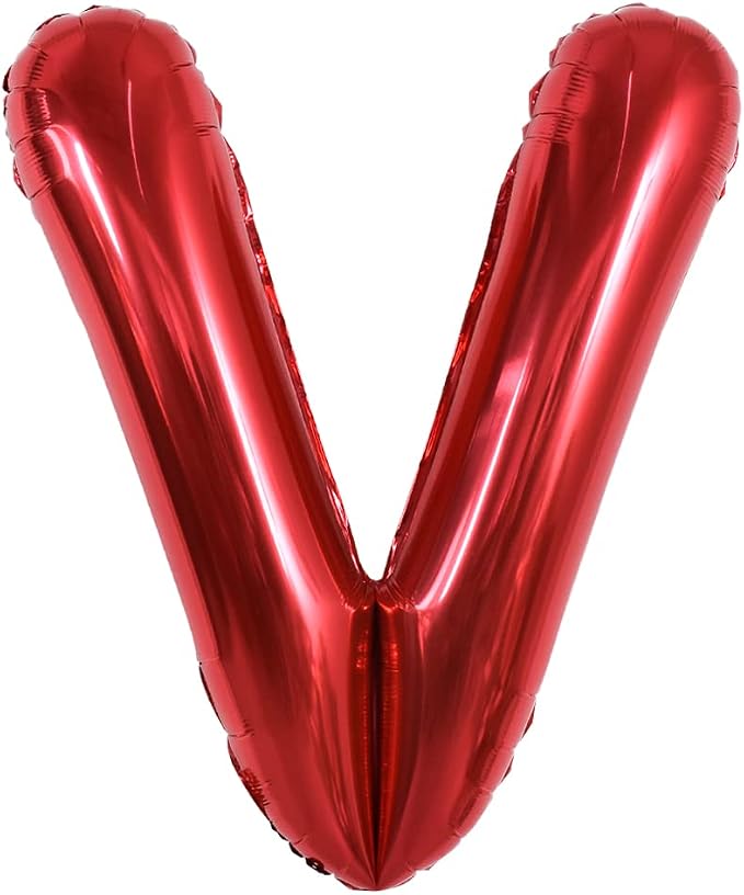 TONIFUL 40 Inch Large Bright Red Letter Balloons A-Z, Giant Jumbo Helium Foil by TONIFUL