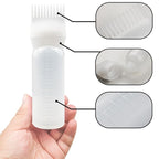 4 PCS Root Comb Applicator Bottle,Hair Oiling Applicator,Hair Oil Applicator Bottle for Hair Dye Shampoos Hair Salons.6oz (2white+2purple)