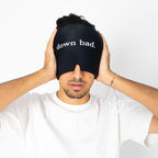 Huggs Migraine Relief Cap - Down Bad - Cooling Gel Head Wrap, Cold Compress Cap for Headache, Stress, & Tension