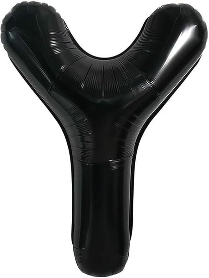 40 Inch Black Letter Y Foil Balloon, Large Jumbo Mylar Helium Alphabet Balloon by Unknown