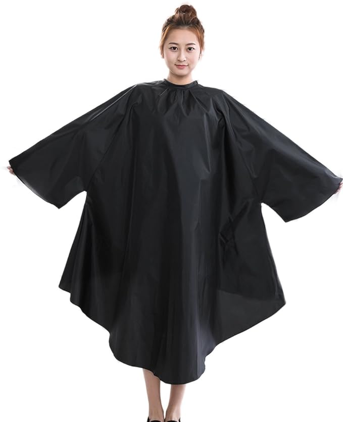 PERFEHAIR Salon Client Hair Cutting Cape Gown, Professional Barber Haircut Cape with Sleeves