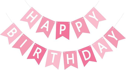 Happy Birthday Banner Sign, Birthday Garland Wall Door Hanging Banners Flag by Unknown