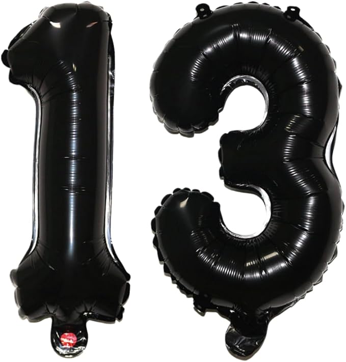 Number 13 Balloon Foil Mylar Balloons by YPSelected