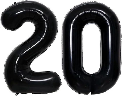 Number 20 Balloons for 20th Birthday Party Decorations, 42 Inch Jumbo Foil by GOER