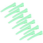 12 Pcs Light Green Hair Clips for Styling Sectioning, YISSION 3.1 Inch Matte Alligator Hair Clips Hair Barrettes No Crease Duck Billed Hair Clip, Hair Styling Accessories for Women Girls