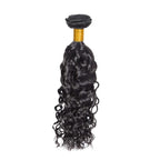 Bundles Human Hair Natural Black Water Wave Bundles 24 Inch Niegmeag Brazilian Virgin Remy Hair Extensions Double Weft Color 1B Wet and Wavy Bundle Hair Weave