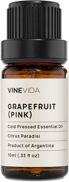 VINEVIDA Pink Grapefruit Essential Oil 10 mL - Undiluted Candle Oil Scent for DIY Candlemaking and Soap Making
