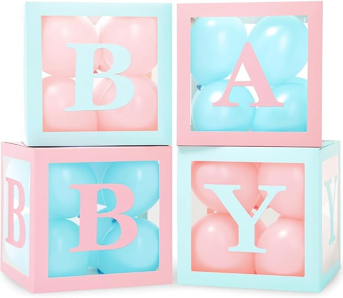 44-Piece Baby Shower Decorations by Vellax