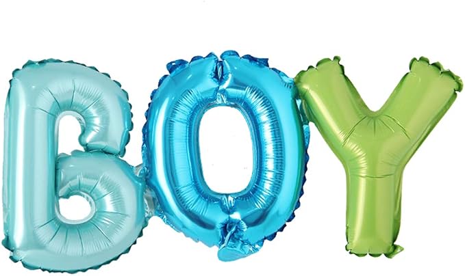 ITS A Boy girl connection Letter foil balloons children party decoration by REIANS