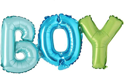 ITS A Boy girl connection Letter foil balloons children party decoration by REIANS