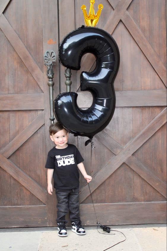 Black 3 Balloon - Image 2