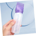 4pcs Hair Oiling Bottles Comb Hair Dye Applicator for Easy Coloring Includes Graduated Scale for Hairdressers and Stylists Deep