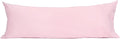 Sunflower Body Pillowcase 100% Cotton Long Pillow Cover/Case Envelope Closure 1 Pack, 21×54 inches Dark Pink, Soft and Breathable
